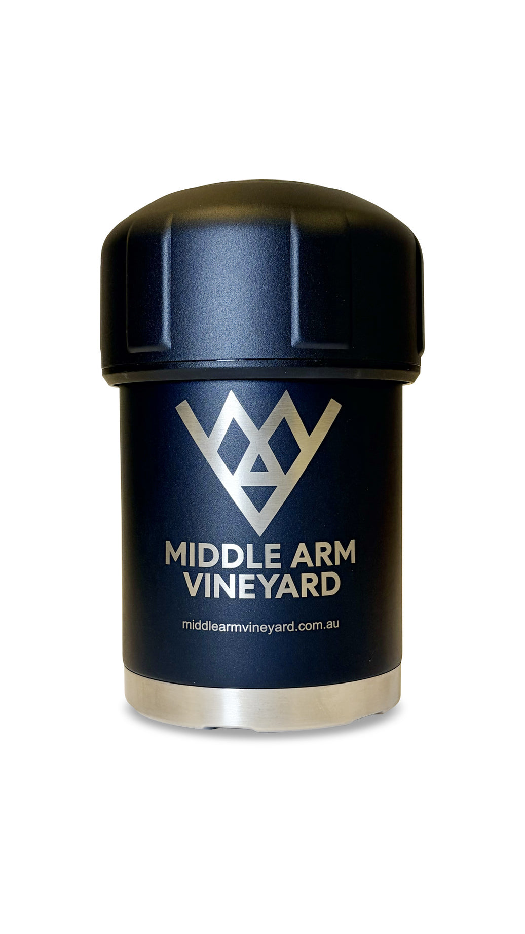 Middle Arm Vineyard Fridgy Wine Coolers - Black on white background